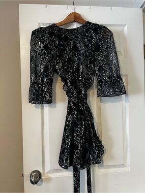 NWT The Vampire’s Wife x H&M Mystique Metallic Lace Dress - Medium